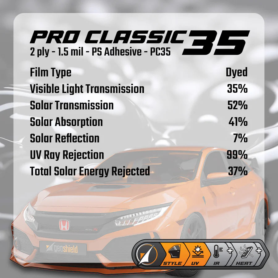 Pro Classic Full Windshield Tint