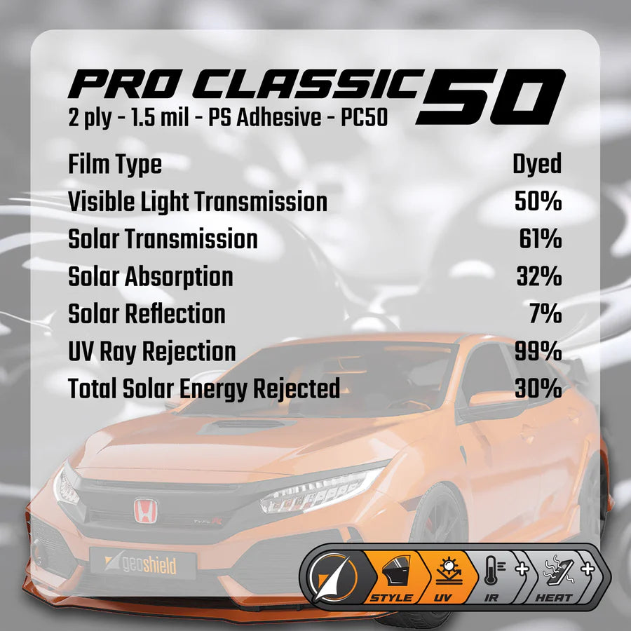 Pro Classic Full Windshield Tint