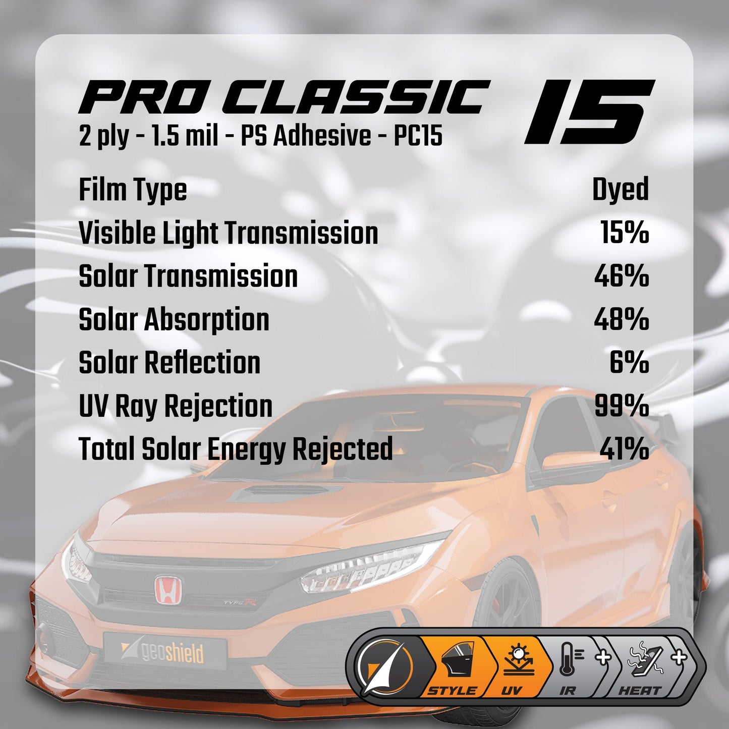 Pro Classic Front Windows Tinting