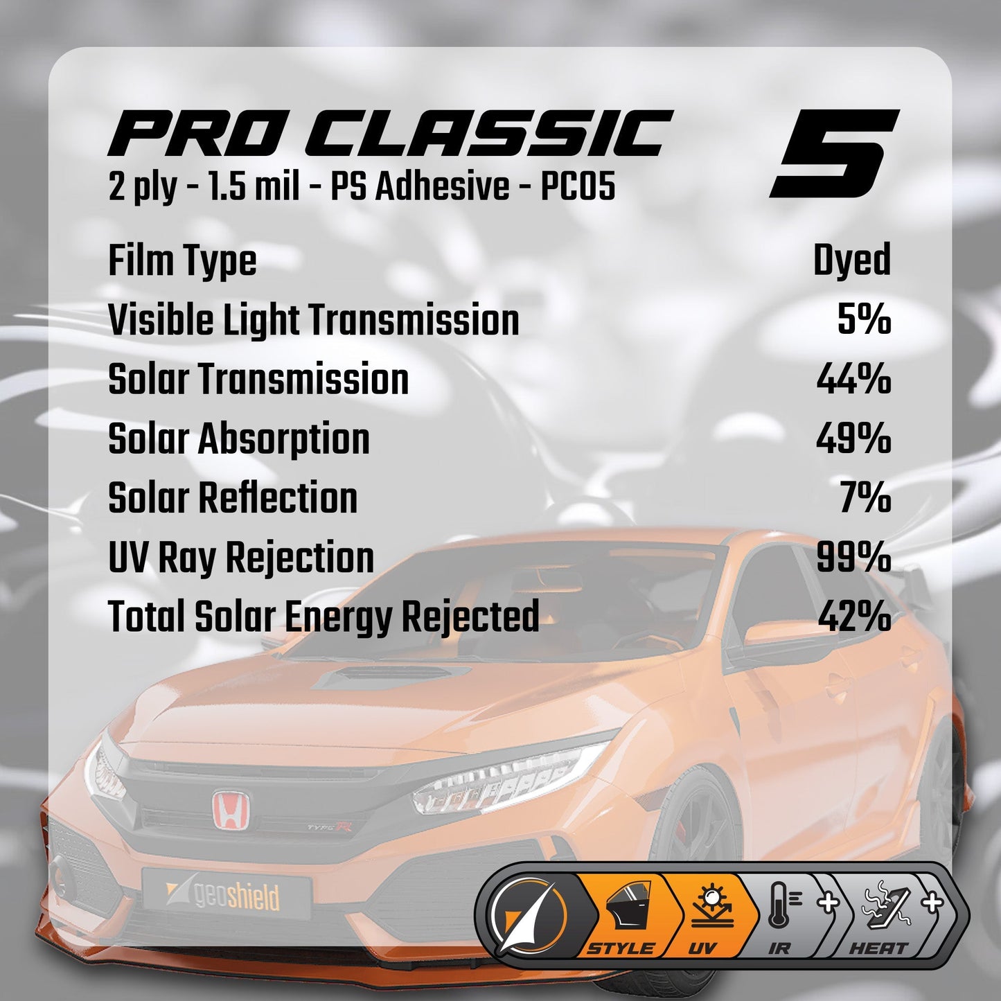 Pro Classic Front Windows Tinting